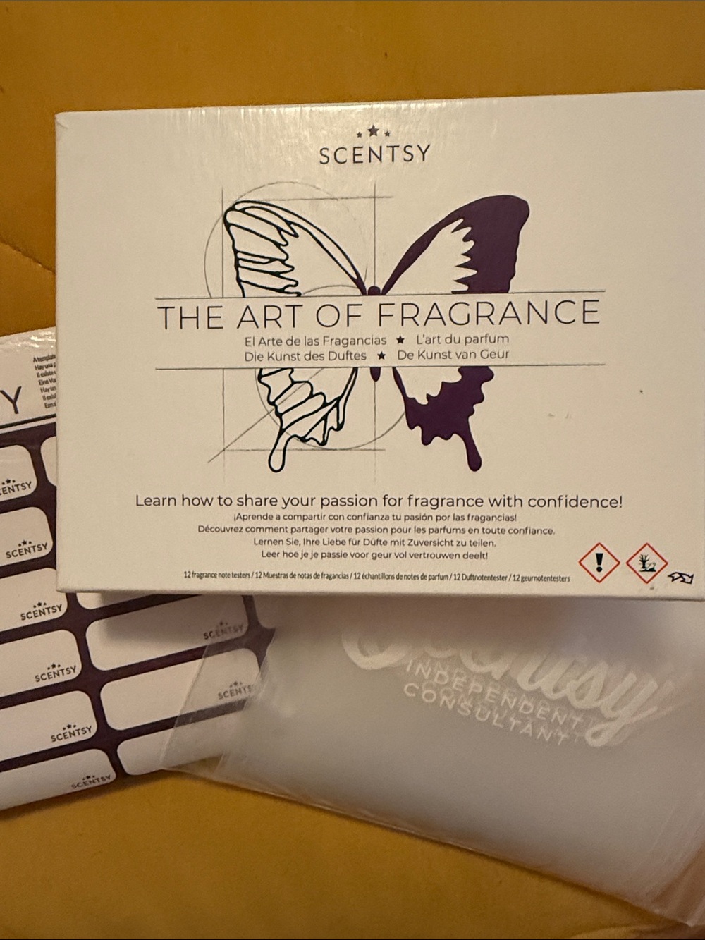 Scentsy Butterfly Fragrance Sample Kit - Purple and White